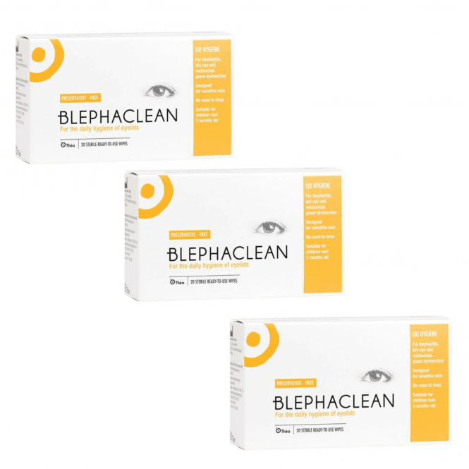 Blephaclean Wipes for Dry Eyelids x20